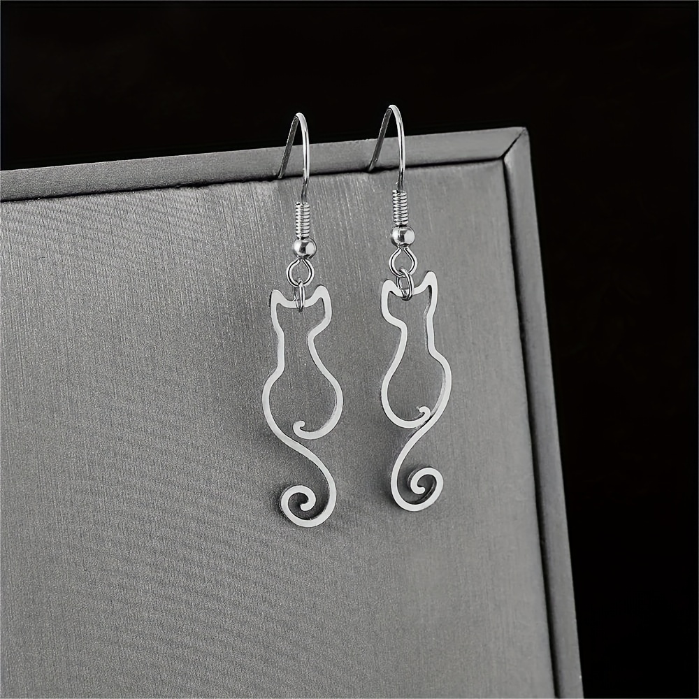 Серьги с именем в форме кошки  – обзор и цена Women Accessories Name